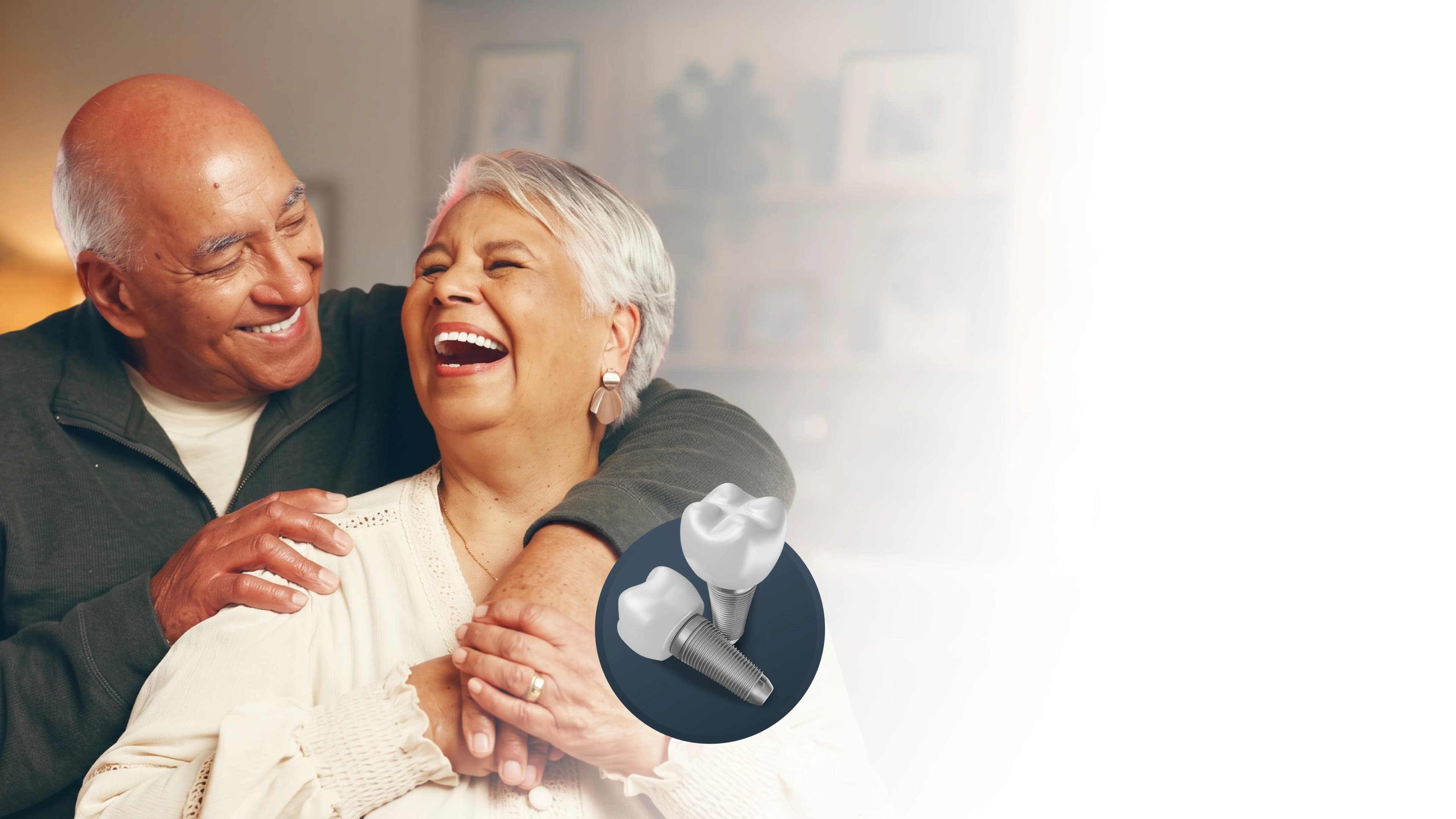 Patient receiving dental implants at Sherwood Park Dental Care Centre.